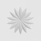 Ekena Millwork Standard Sedgwick Flower Rosette With Square Edge, 7"W x 7"H x 1"P ROSP070X070X100SDG09 - alternate 3